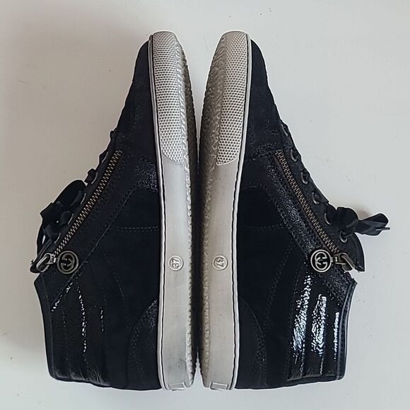 Gerry Weber Black Suede Sneaker Boots French Size EU 37 - Picture 8 of 16